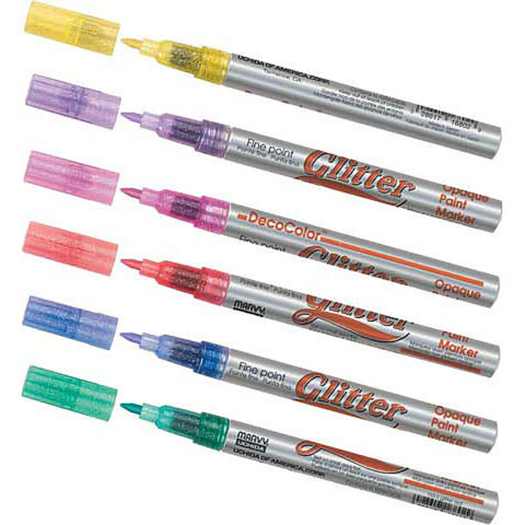 Picture of 160S MARVY UCHIDA DECO COLOR FINE POINT GLITTER MARKER